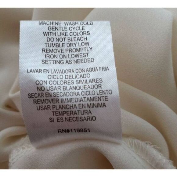 LOVE & HAIGHT CREAM BLOUSE SZ.XS EUC. - Picture 5 of 5